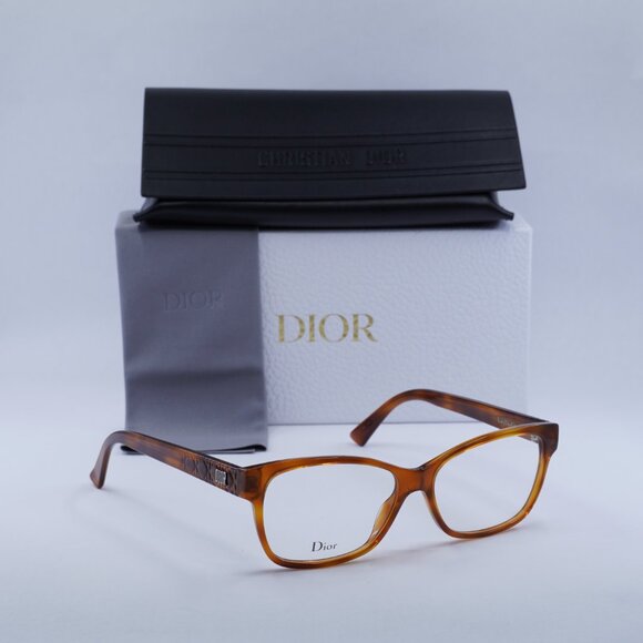 Final Price! Dior LADYDIORO 2 0SX7 00 Havana Eyeglasses 55mm main image 9